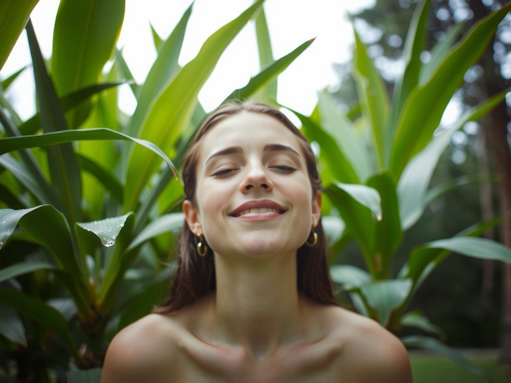 A hand adjusting cookie settings on a tablet screen, surrounded by glowing digital elements and botanical accents